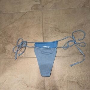 Frankies Bikinis Blue Tie-Side Bikini Bottom